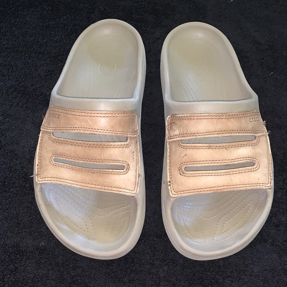 Crocs Yukon Mesa Men's Slide Sandals Brown Rugged size 11